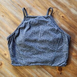 BuffBunny Ivy Crop, Gray Succulent Eden Print